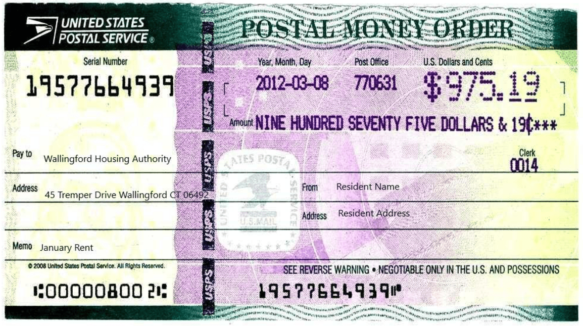 example of money order